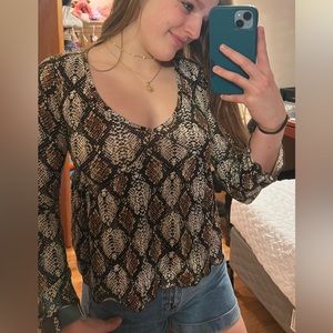 Snakeskin blouse